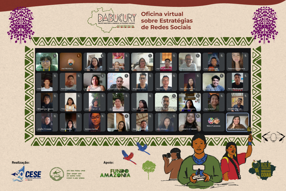 Oficina virtual destaca redes sociais como território de luta dos povos indígenas